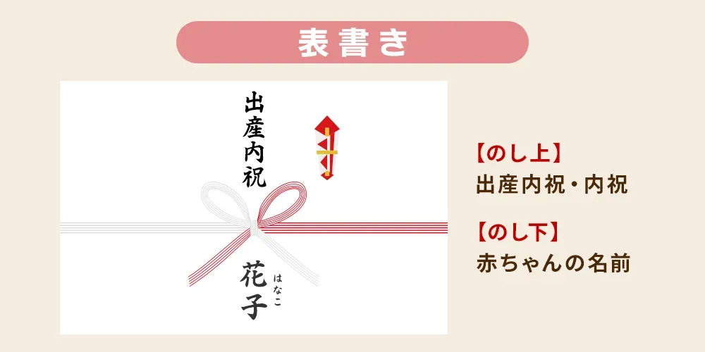 出産内祝いの「のし」選び方:水引の種類や内・外のし