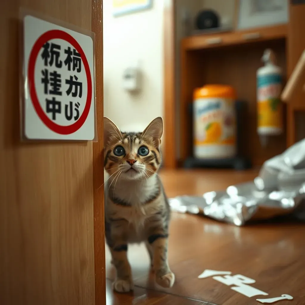 猫が特定の部屋に入らないように教える方法