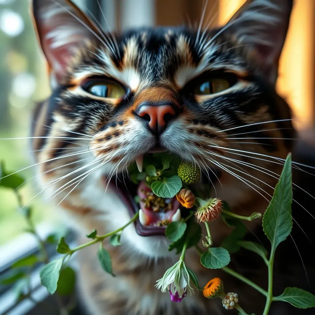 猫が食べる草の種類以外に猫が口にする植物