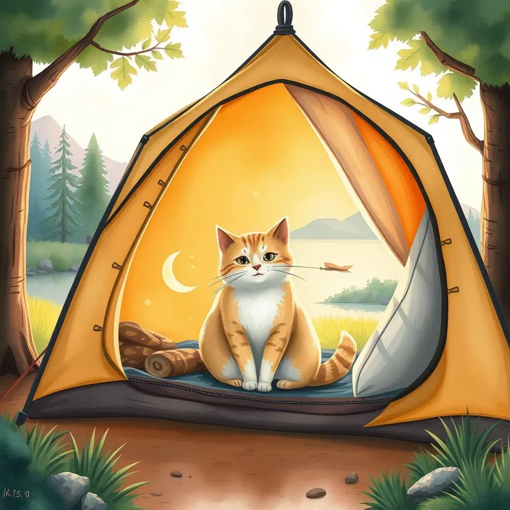 猫と一緒に行くキャンプの計画