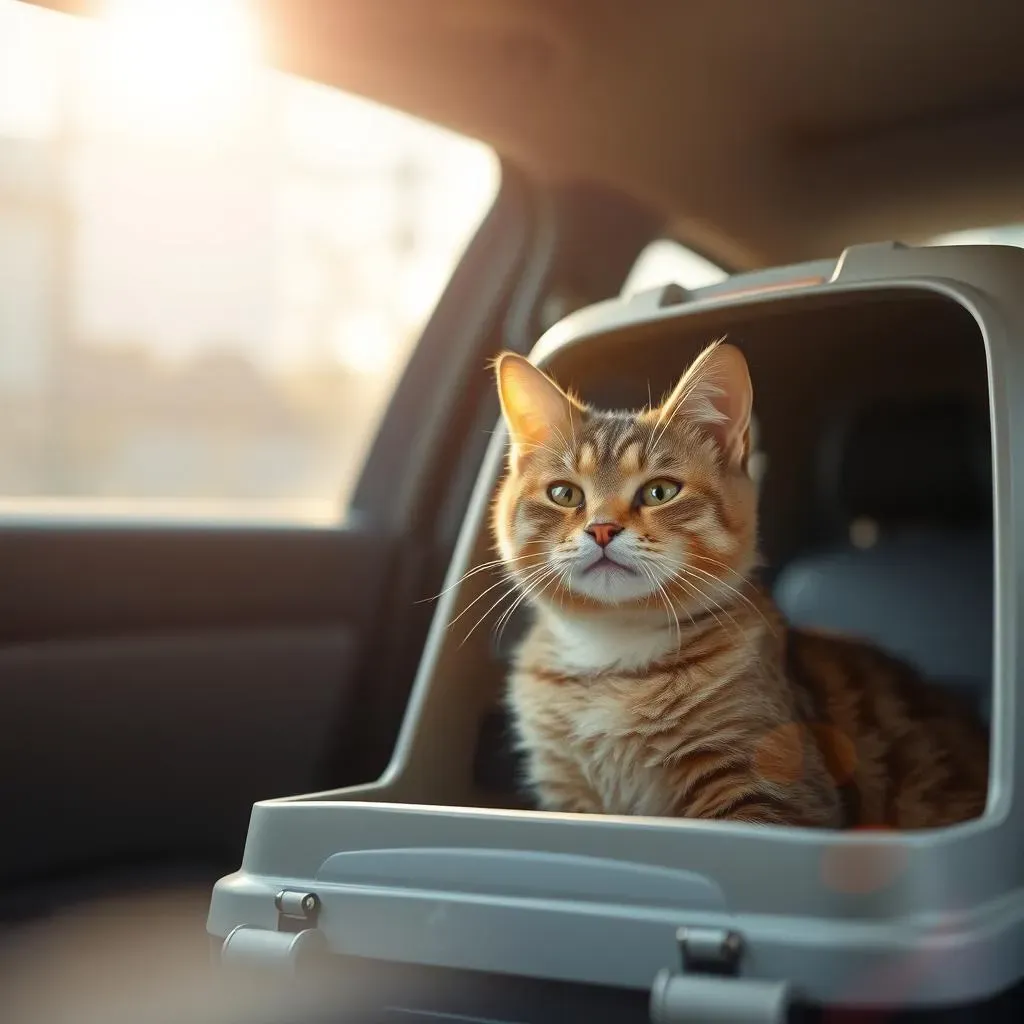 移動中の猫が車酔いしないための方法:快適な環境